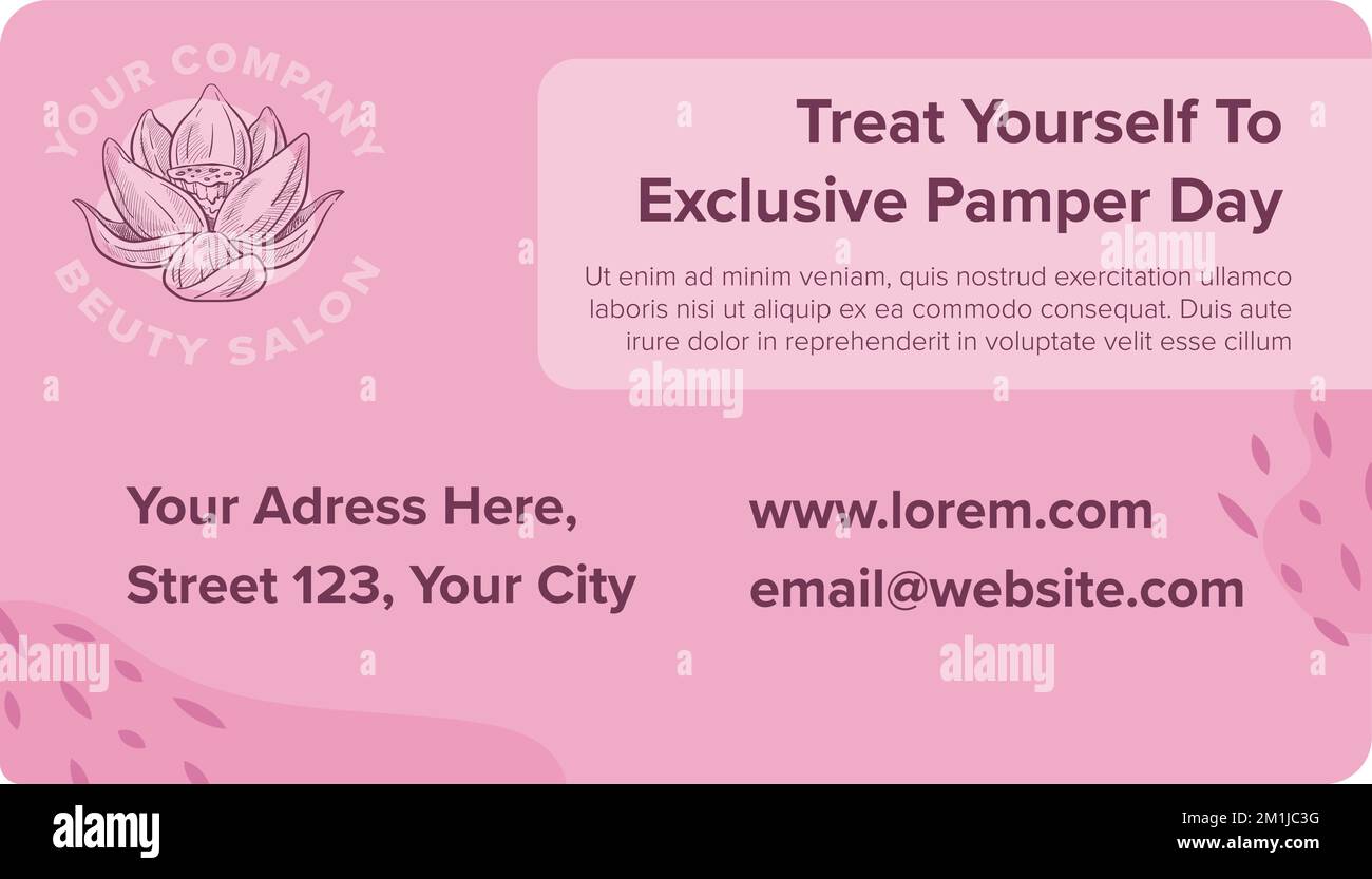 Offrez-vous un soin exclusif, un salon de spa Illustration de Vecteur
