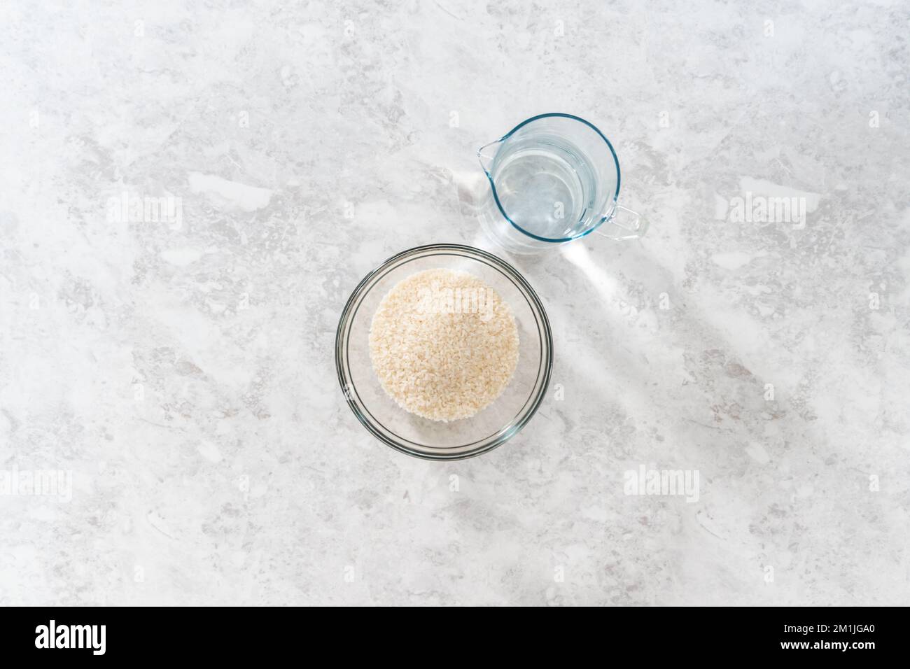 Cuisson du riz Banque D'Images Cuisson du riz Banque D'Images