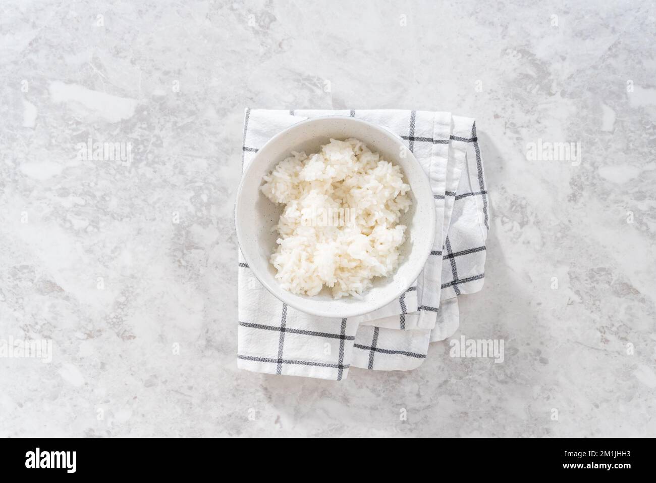 Cuisson du riz Banque D'Images Cuisson du riz Banque D'Images