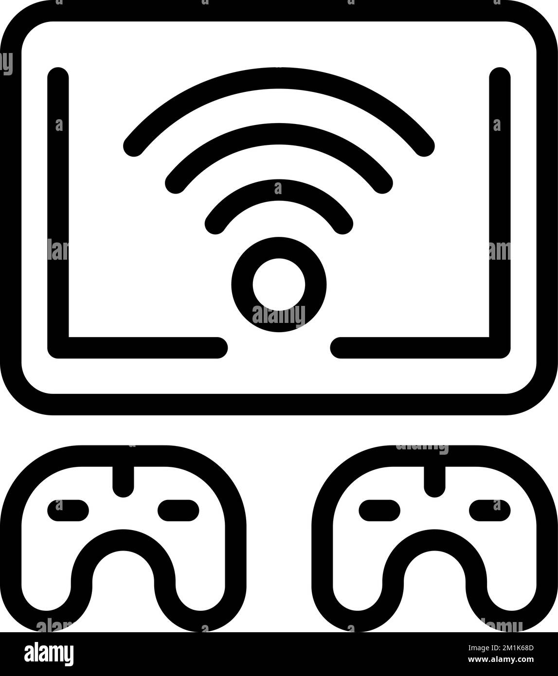 Vecteur de contour de l'icône du téléviseur de joueur. Jeu en ligne. Périphérique numérique Illustration de Vecteur Vecteur de contour de l'icône du téléviseur de joueur. Jeu en ligne. Périphérique numérique Illustration de Vecteur