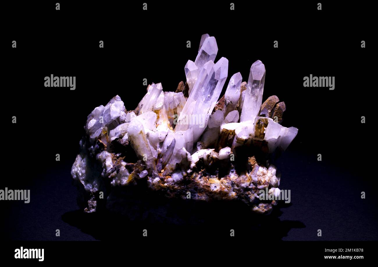 quartz cristal minéral Banque D'Images