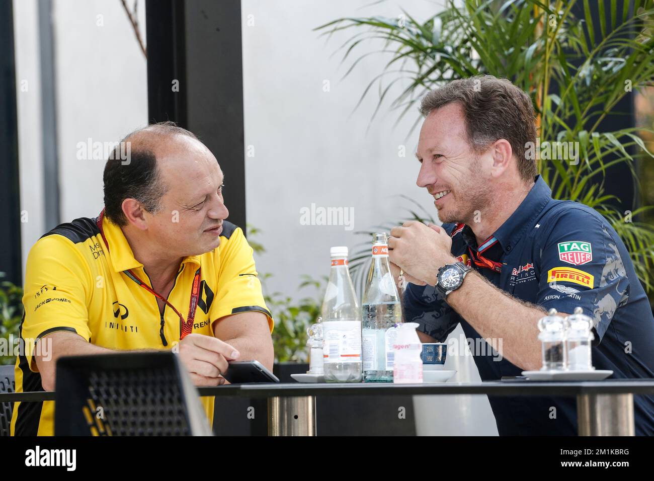 VASSEUR Frederic (fra) directeur de course Renault Sport Racing F1 Team Portrait d'ambiance HORNER Christian (gbr) Red Bull Racing team directeur principal Red Bull Racing Racing Portrait d'ambiance pendant 2016 Formule 1 FIA World Championship, Malaysia Grand Prix, À Sepang de 30 septembre à 2 octobre - photo François Flamand / DPPI Banque D'Images