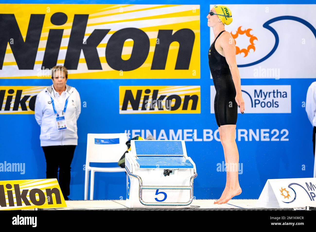 Melbourne, Australie. 13th décembre 2022. Lani Pallister of Australia se prépare à participer à la finale Freestyle Women 400m lors des Championnats du monde de natation de la FINA au Melbourne Sports and Aquatic Centre à Melbourne, Australie, 13 décembre 2022. Photo Giorgio Scala/Deepbluemedia/Insidefoto crédit: Insidefoto di andrea staccioli/Alamy Live News Banque D'Images