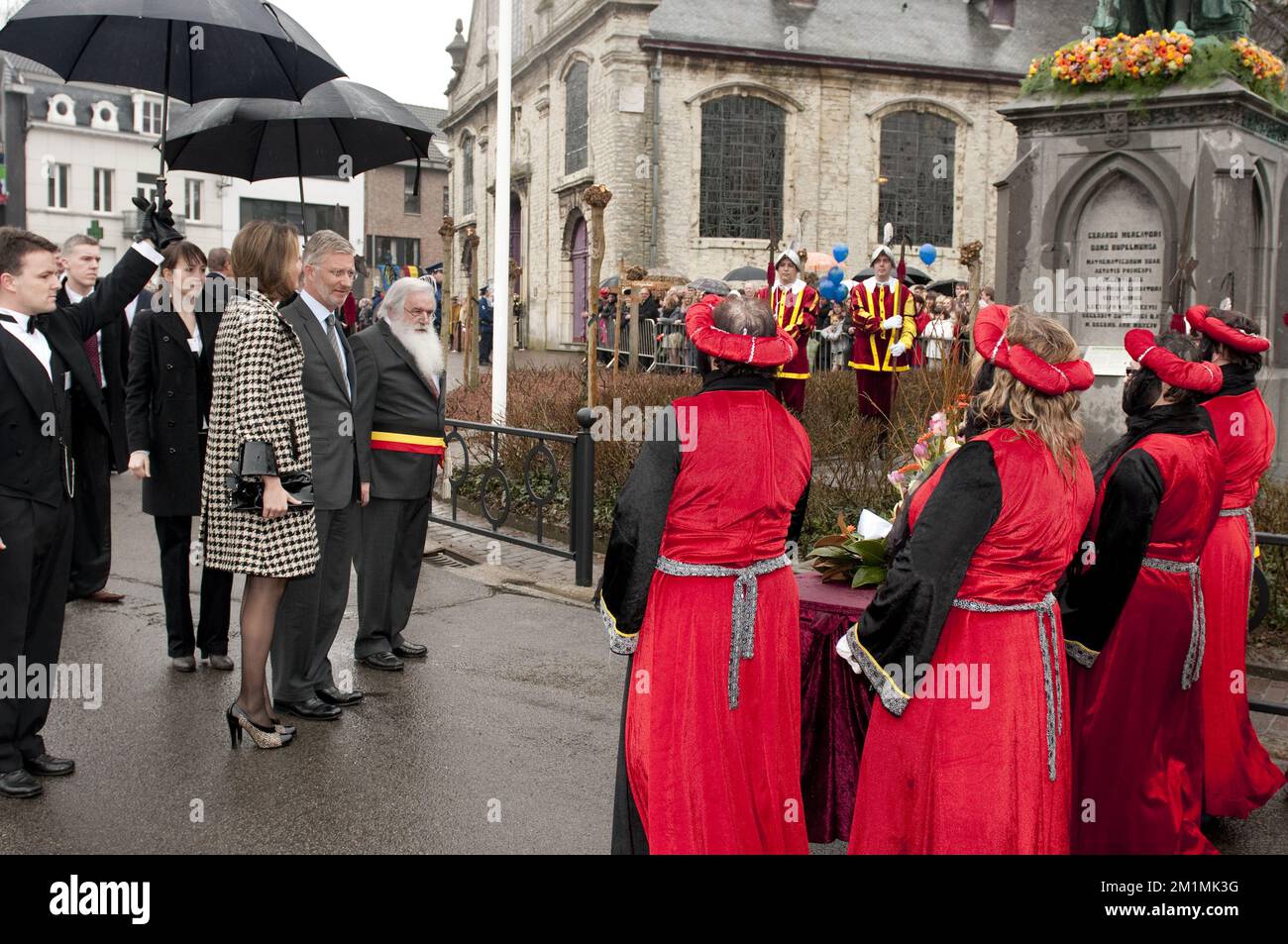 Photo : La reine Mathilde de Belgique - Le président de la