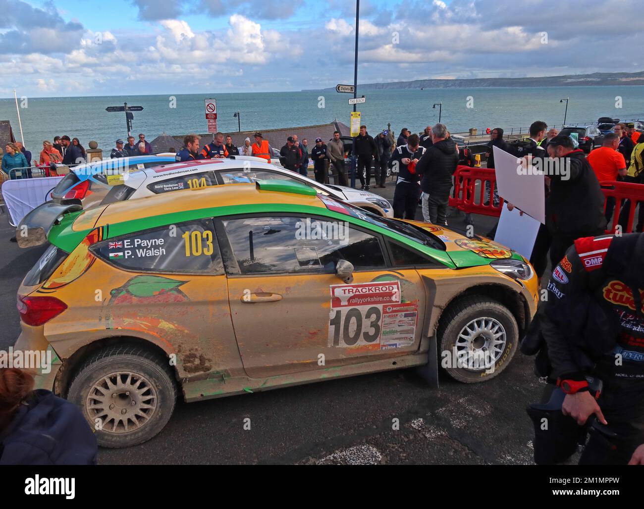 Car 103, Elliot Payne et Patrick Walsh, Stage à Filey 24th septembre 2022, Yorkshire Trackrod Motor Club Rally, Angleterre, Royaume-Uni Banque D'Images