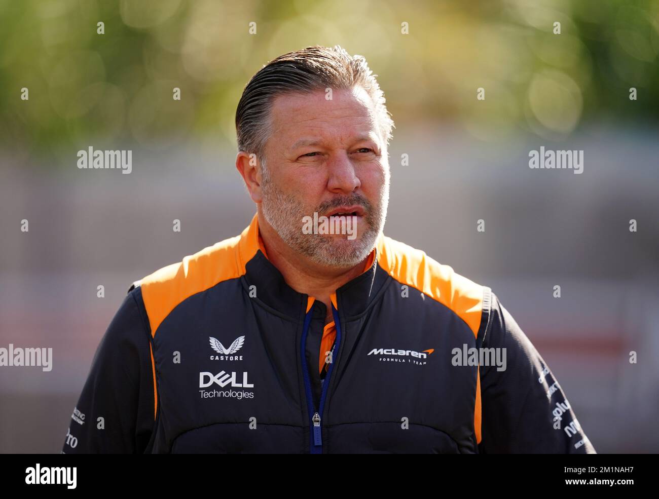 Photo du dossier en date du 23-04-2022 du Directeur général de McLaren Zak Brown. L'ambition à long terme de McLaren de revenir à la bataille du championnat du monde reste au premier plan malgré des changements dans la structure de l'équipe, selon le directeur général Zak Brown. Date de publication : mardi 13 décembre 2022. Banque D'Images