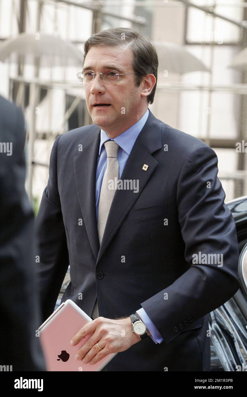 Le président de Chypre, Nicos Anastasiades, se réunit pour le conseil européen le premier jour du sommet des chefs d'Etat et de gouvernement de l'UE, au siège de l'UE à Bruxelles, le jeudi 27 juin 2013. Banque D'Images