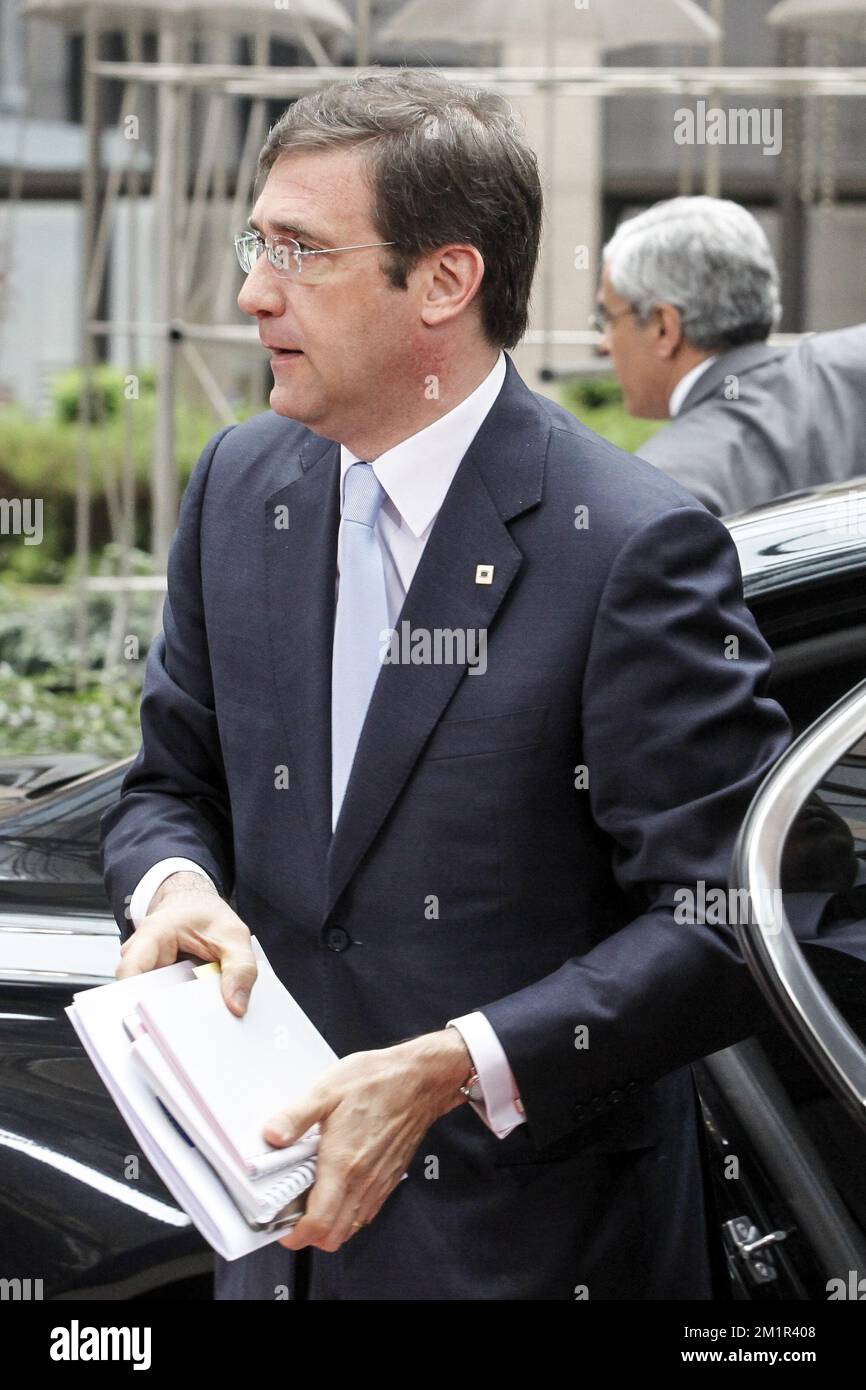 Le président de Chypre, Nicos Anastasiades, se réunit pour le conseil européen le deuxième jour du sommet des chefs d'Etat et de gouvernement de l'UE, au siège de l'UE à Bruxelles, le vendredi 28 juin 2013. Banque D'Images
