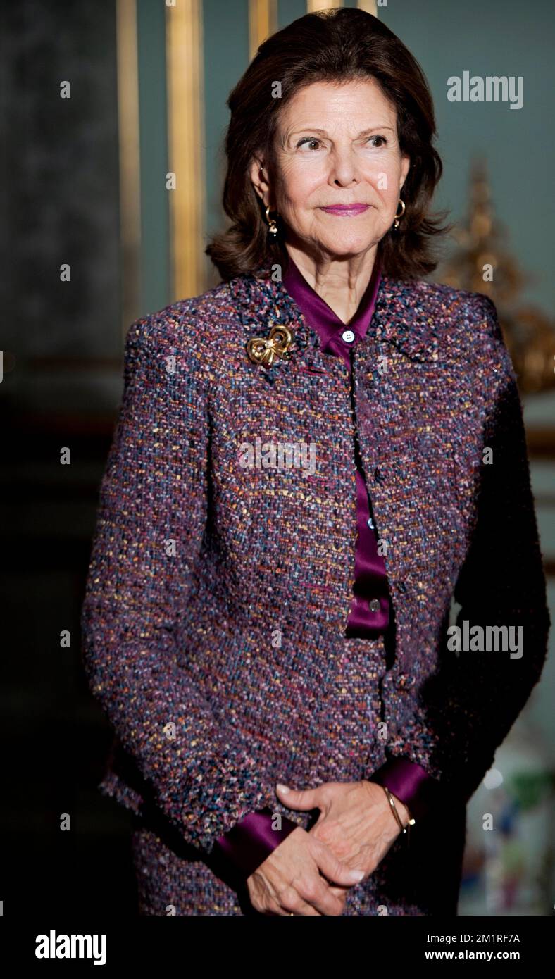 Stockholm, Suède, le 13 décembre 2022. La reine Silvia à la réception des prix Nobel de la paix au Palais Royal de Stockholm, Suède, 13 décembre 2022.photo: Tim Aro / TT / Kod 12130 Banque D'Images