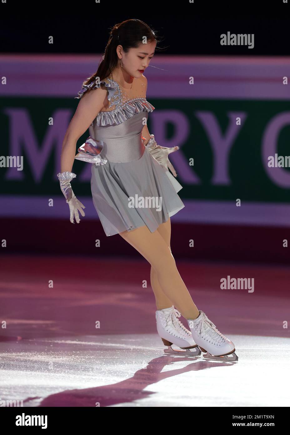 Turin, Italie, le 11th décembre 2022. Rinka Watanabe, du Japon, se produit au cours du programme d'exposition à Palavela, Turin. Date de la photo : 11th décembre 2022. Le crédit photo devrait se lire comme suit : Jonathan Moscrop/Sportimage Banque D'Images