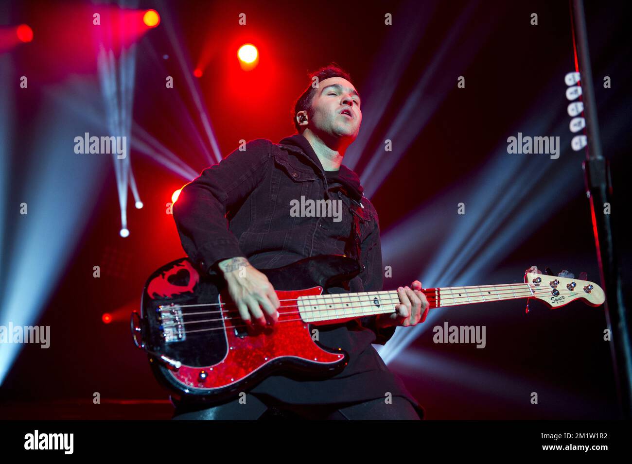 Le groupe américain Fall Out Boy se produit au Heineken Music Hall, Amsterdam, pays-Bas. Banque D'Images