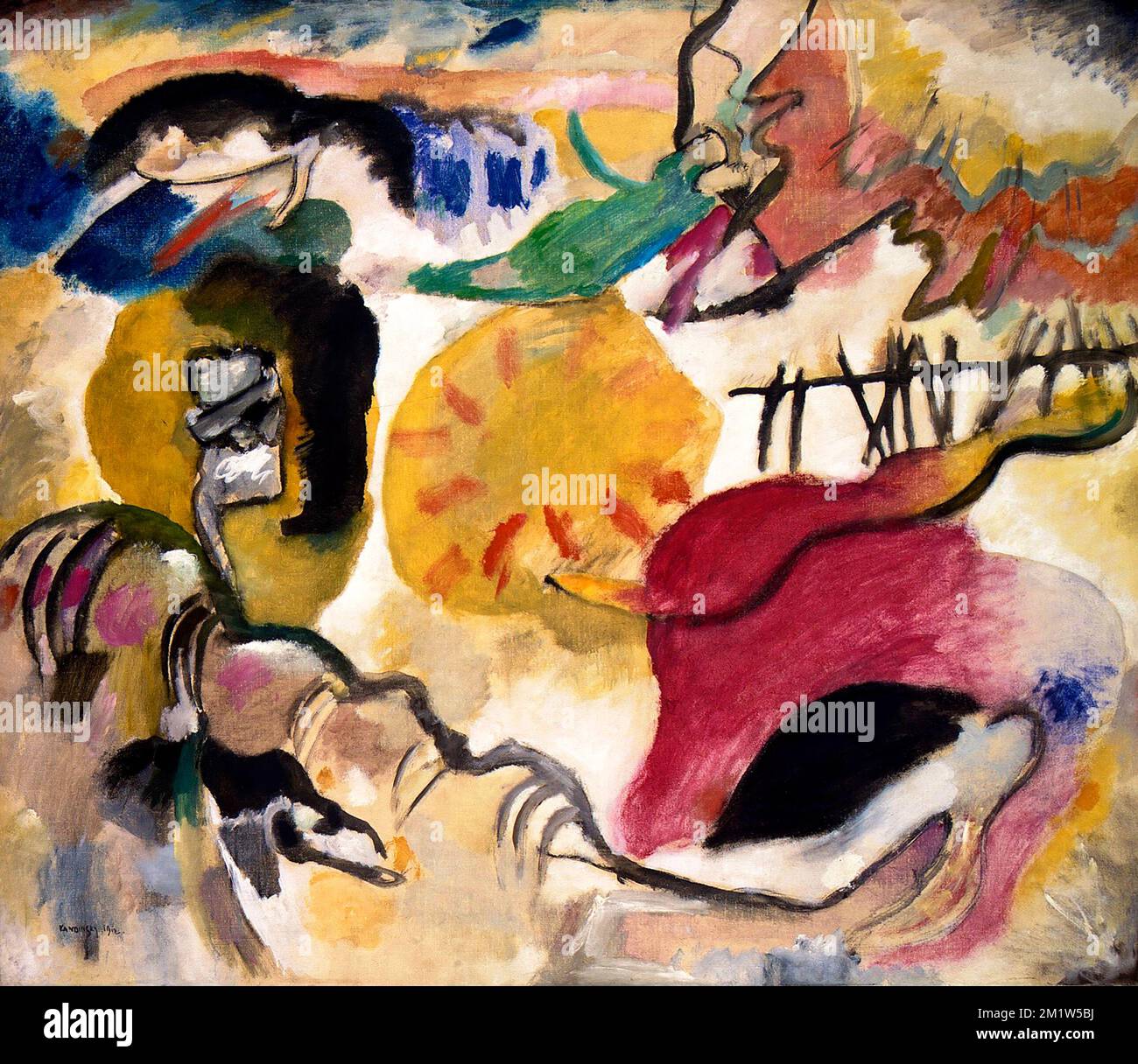 Improvisation n° 27 par Wassily Kandinsky (1866-1944), huile sur toile, 1912 Banque D'Images