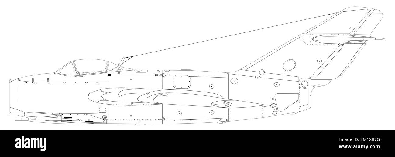 Mikoyan-Gurevich MIG-15 (Fagot) Banque D'Images