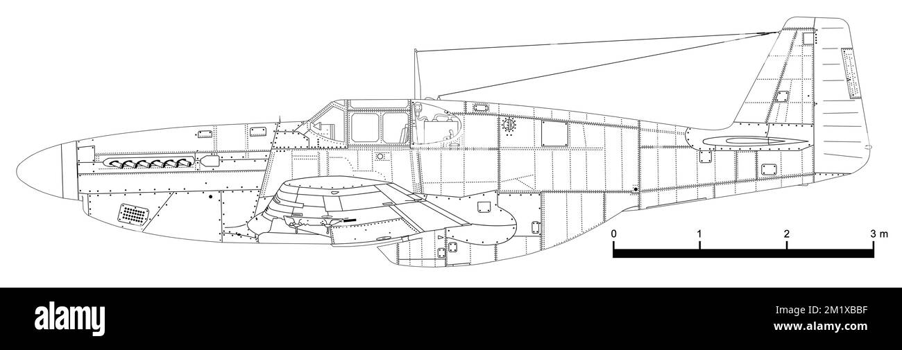 Mustang P-51B pour l'Amérique du Nord Banque D'Images