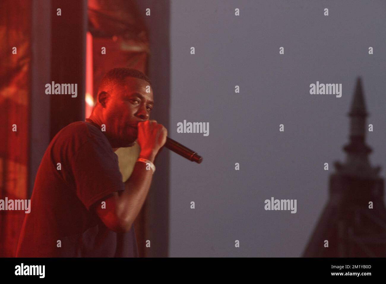 20150703 - BRUXELLES, BELGIQUE : Wu-Tang Clan se produit à l'édition 26th du festival de musique du café du Couleur à Tour & taxis à Bruxelles, le vendredi 03 juillet 2015. BELGA PHOTO AUDE VANLATHEM Banque D'Images