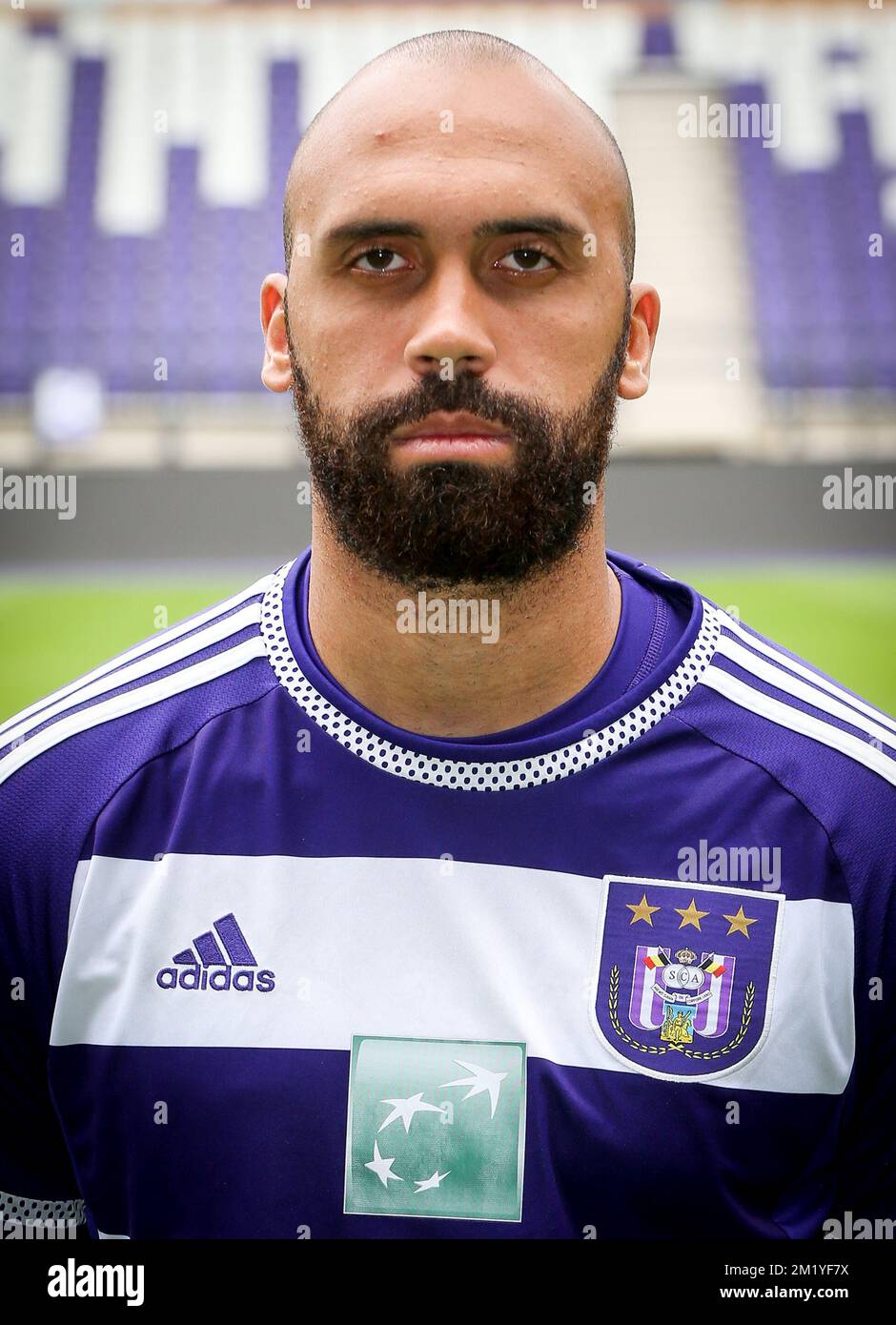 Anthony Vanden Borre d'Anderlecht photographié pendant la saison 2015-2016 photo de l'équipe belge de football de première ligue RSC Anderlecht, mardi 14 juillet 2015 à Bruxelles. Banque D'Images