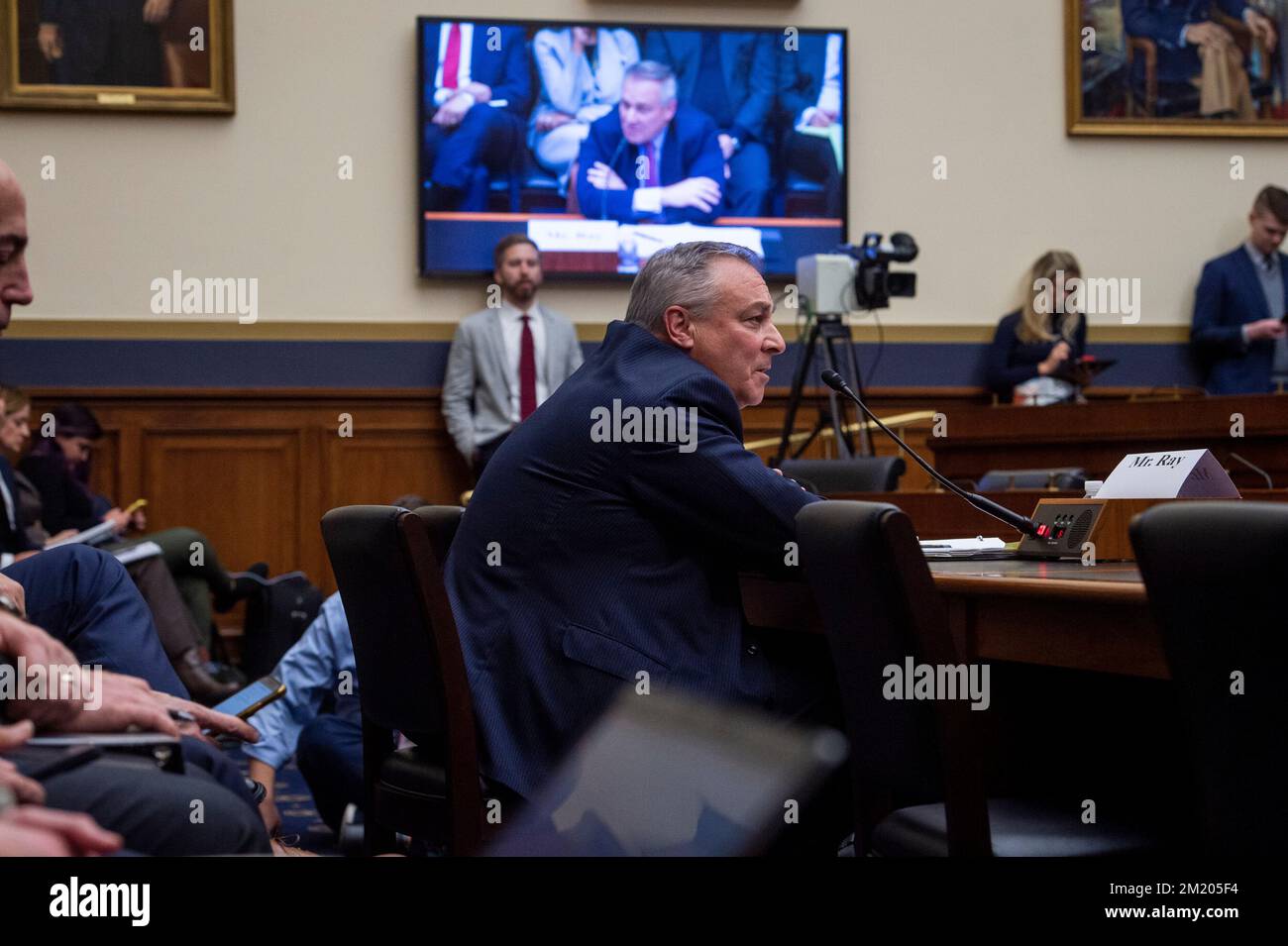 Washington, Vereinigte Staaten. 13th décembre 2022. John J. Ray III, directeur général du Groupe FTX, comparaît devant une audience du Comité des services financiers de la Chambre âInvestigating l'effondrement de FTX, partie Iâ, dans l'immeuble Rayburn House à Washington, DC, mardi, 13 décembre 2022. Credit: Rod Lamkey/CNP/dpa/Alay Live News Banque D'Images