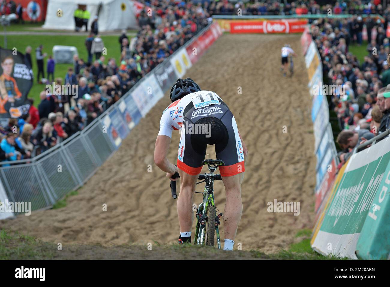 20151108 - OOSTKAMP, BELGIQUE: Photo d'illustration prise pendant la course junior et u23, troisième étape de la compétition de cyclocross Superprestige, le 'Hansgrohe Superprestige Ruddervoorde', dimanche 08 novembre 2015 à Ruddervoorde, Oostkamp. BELGA PHOTO DAVID STOCKMAN Banque D'Images