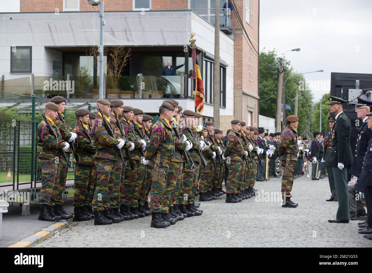 L'illustration montre la soixante-dixième commémoration du Leieslag (bataille des Lys-bataille de la Lys), à Kuurne, le mardi 24 mai 2016. Banque D'Images