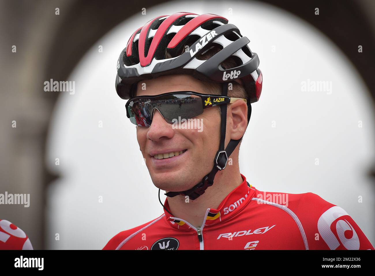 Jurgen Roelandts de Lotto Soudal en Belgique, photographié au début de l'édition 4th de la course cycliste « Brussels Cycling Classic », à 199,3 km de et à Bruxelles, samedi 03 septembre 2016. Banque D'Images