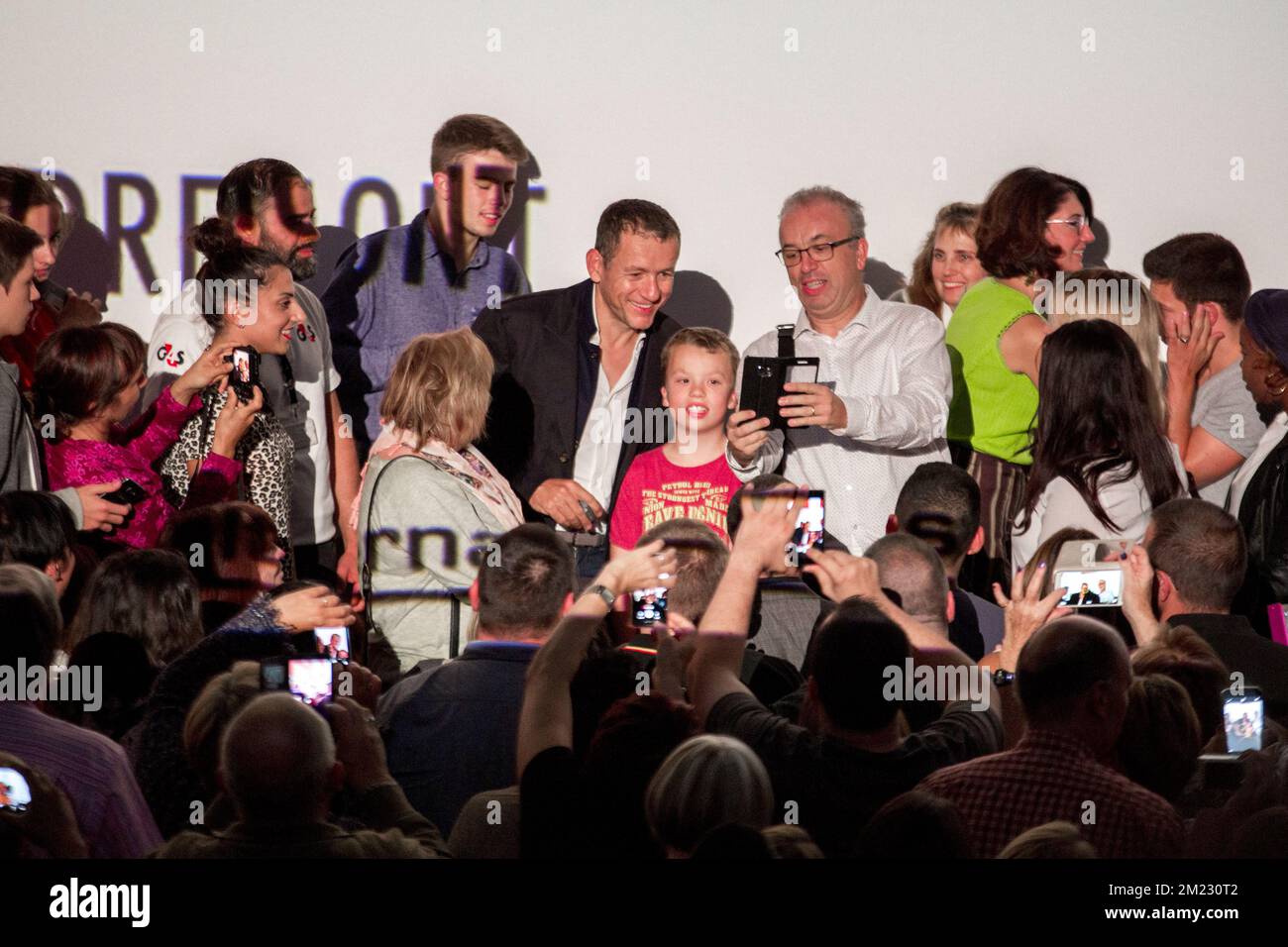 L'acteur et réalisateur français Dany Boon photographié à la première du film 'Radin', vendredi 23 septembre 2016 à Kinepolis Bruxelles. BELGA PHOTO HATIM KAGHAT Banque D'Images