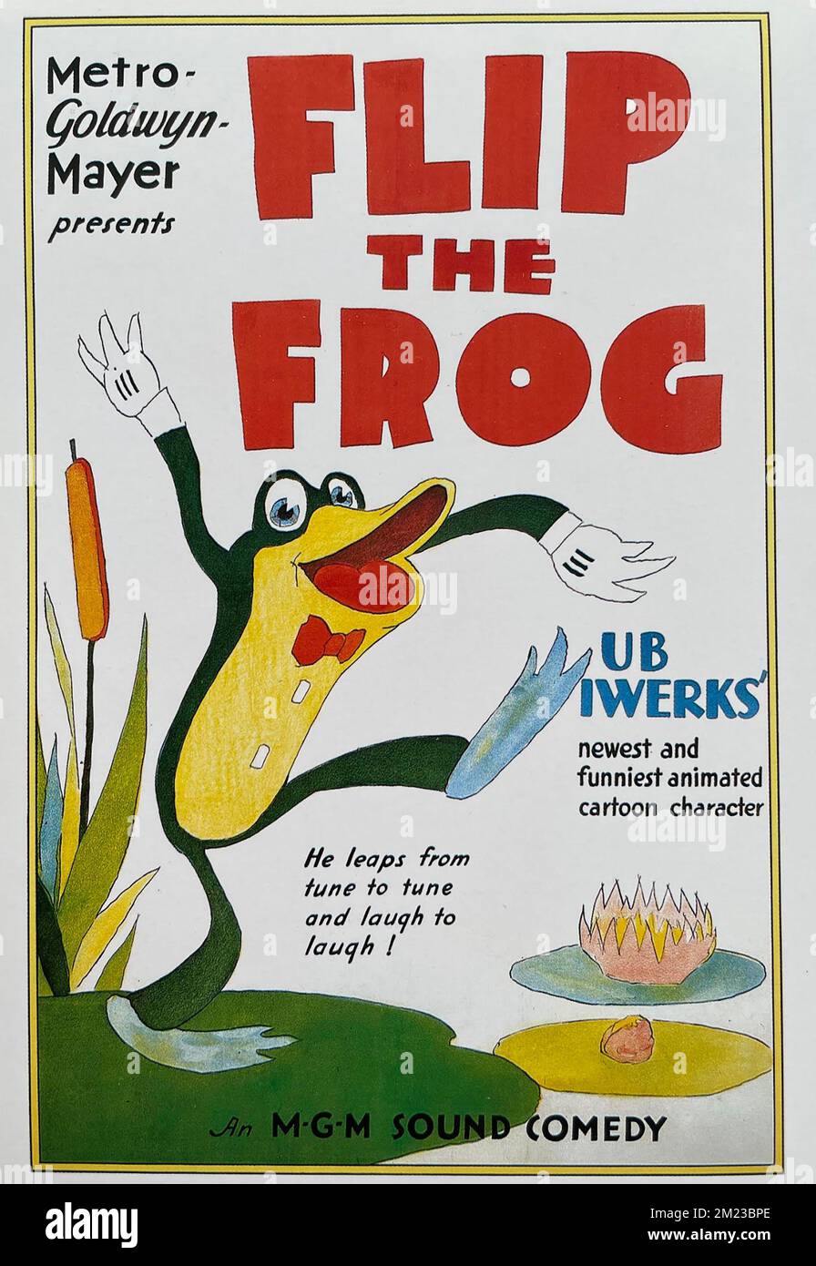 FLIP THE FROG Ub Iwerks personnage de dessin animé dans une série publiée par MGM entre 1930 et 33. Banque D'Images