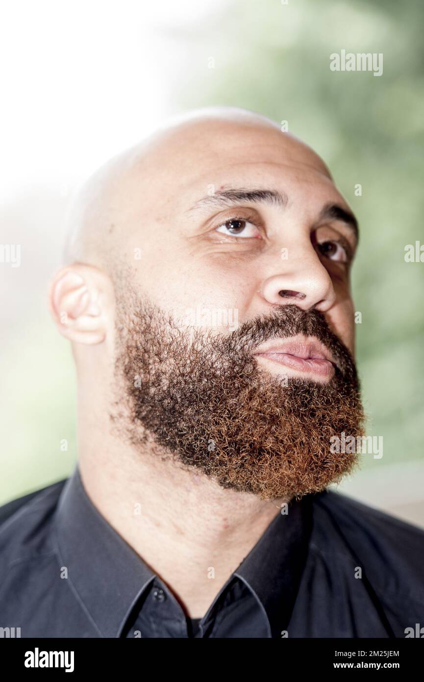 Anthony Vanden Borre photographié lors d'une conférence de presse sur sa carrière, le jeudi 02 mars 2017, à Bruxelles. BELGA PHOTO FILIP DE SMET Banque D'Images