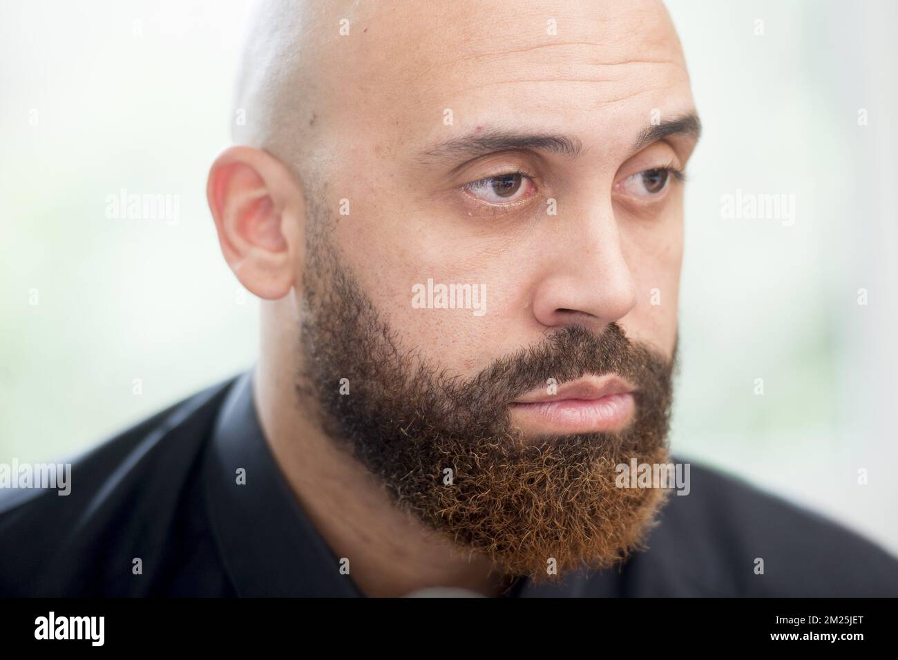 Anthony Vanden Borre photographié lors d'une conférence de presse sur sa carrière, le jeudi 02 mars 2017, à Bruxelles. BELGA PHOTO FILIP DE SMET Banque D'Images