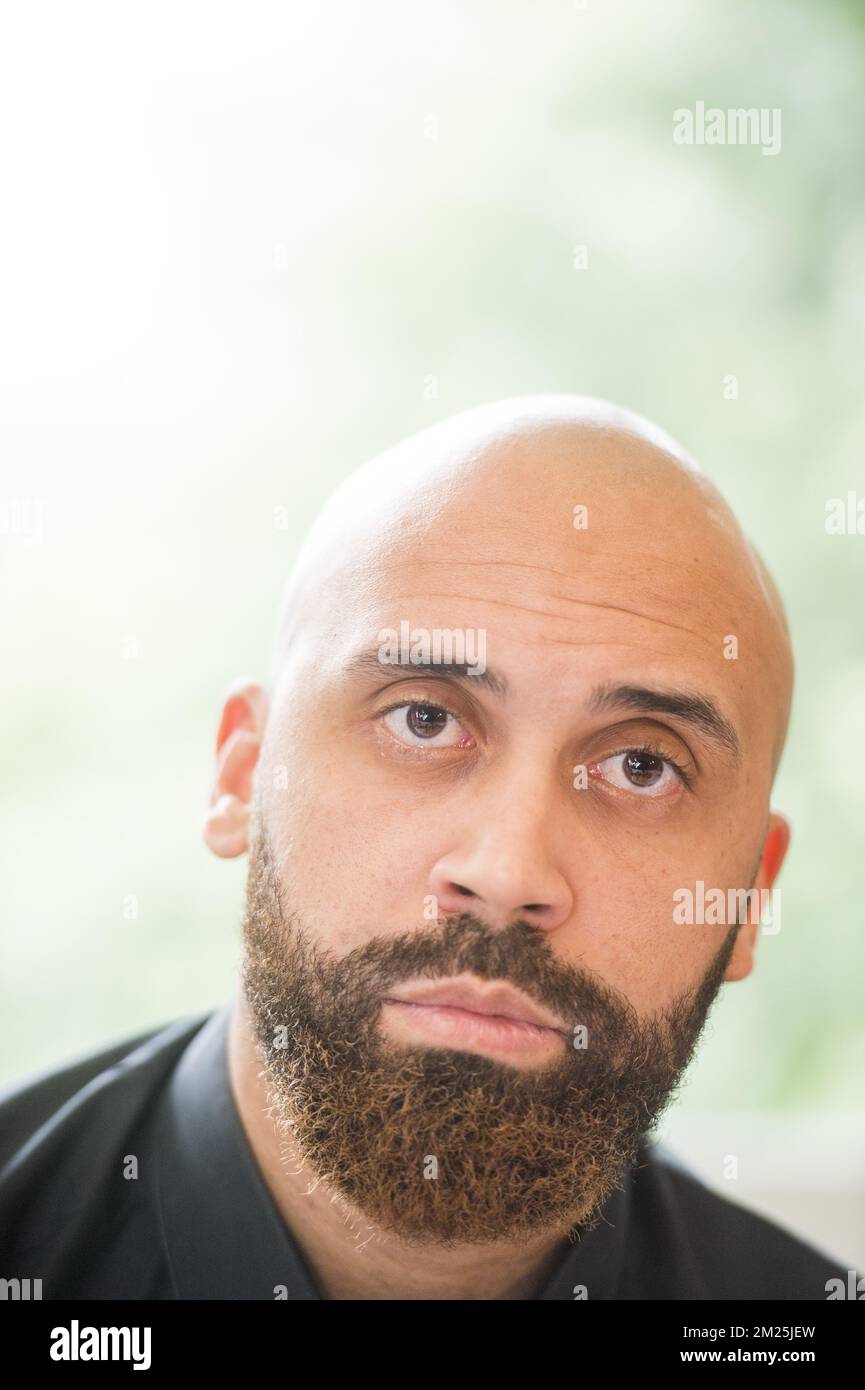 Anthony Vanden Borre photographié lors d'une conférence de presse sur sa carrière, le jeudi 02 mars 2017, à Bruxelles. BELGA PHOTO FILIP DE SMET Banque D'Images