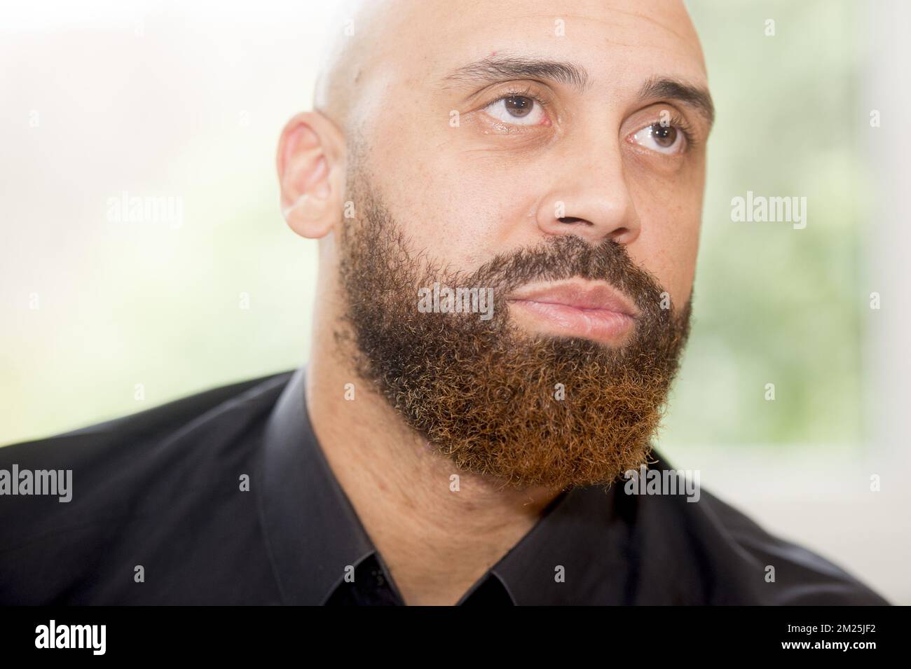 Anthony Vanden Borre photographié lors d'une conférence de presse sur sa carrière, le jeudi 02 mars 2017, à Bruxelles. BELGA PHOTO FILIP DE SMET Banque D'Images