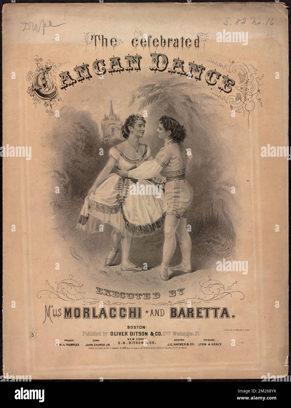 La célèbre danse cancane , Morlacchi, Giuseppina, 1836-1886 Banque D'Images
