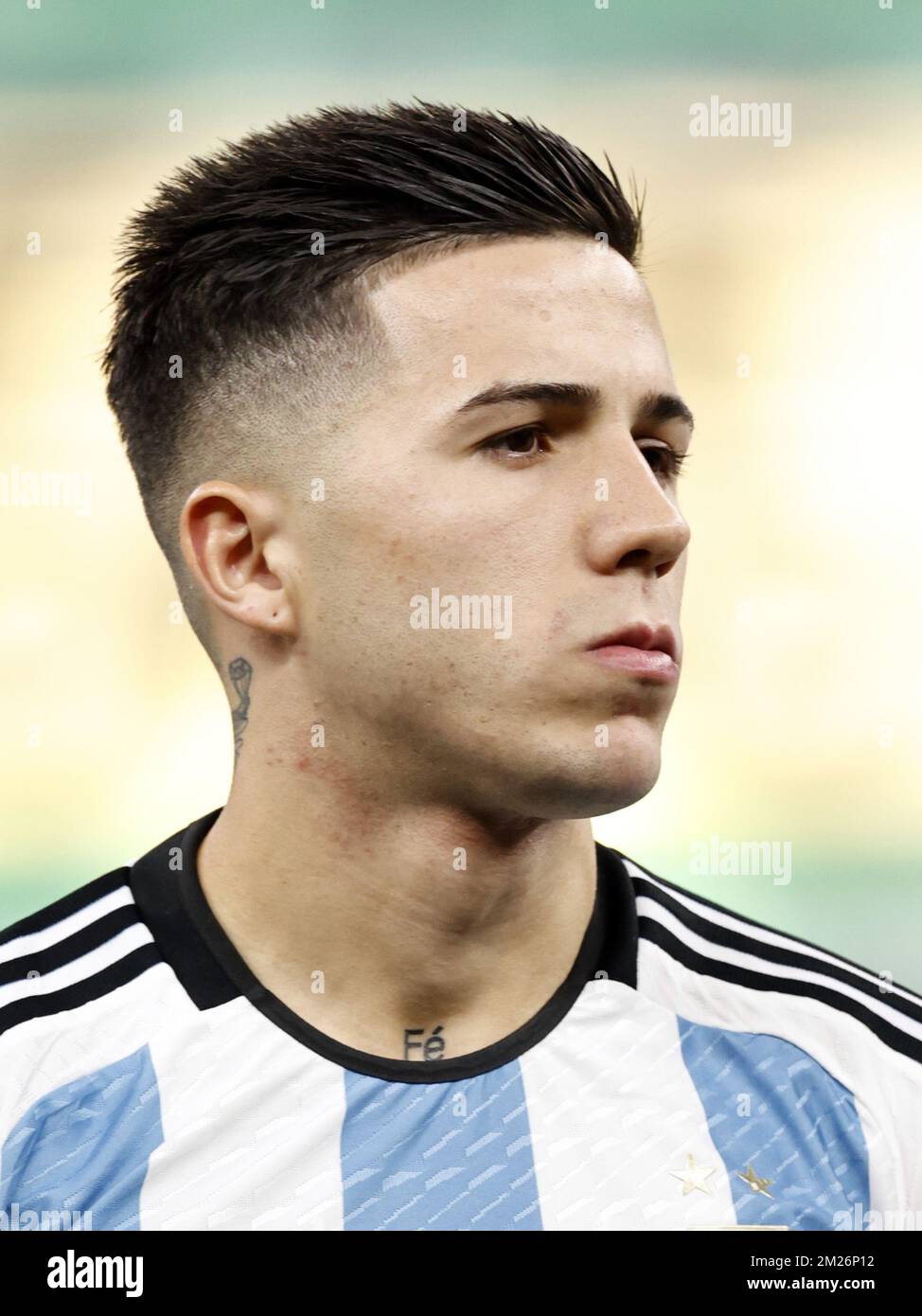 AL DAAYEN - Enzo Fernandez de l'Argentine pendant la coupe du monde de la FIFA, Qatar 2022 demi-match entre l'Argentine et la Croatie au stade Lusail sur 13 décembre 2022 à Al Daayen, Qatar. AP | hauteur néerlandaise | MAURICE DE PIERRE Banque D'Images