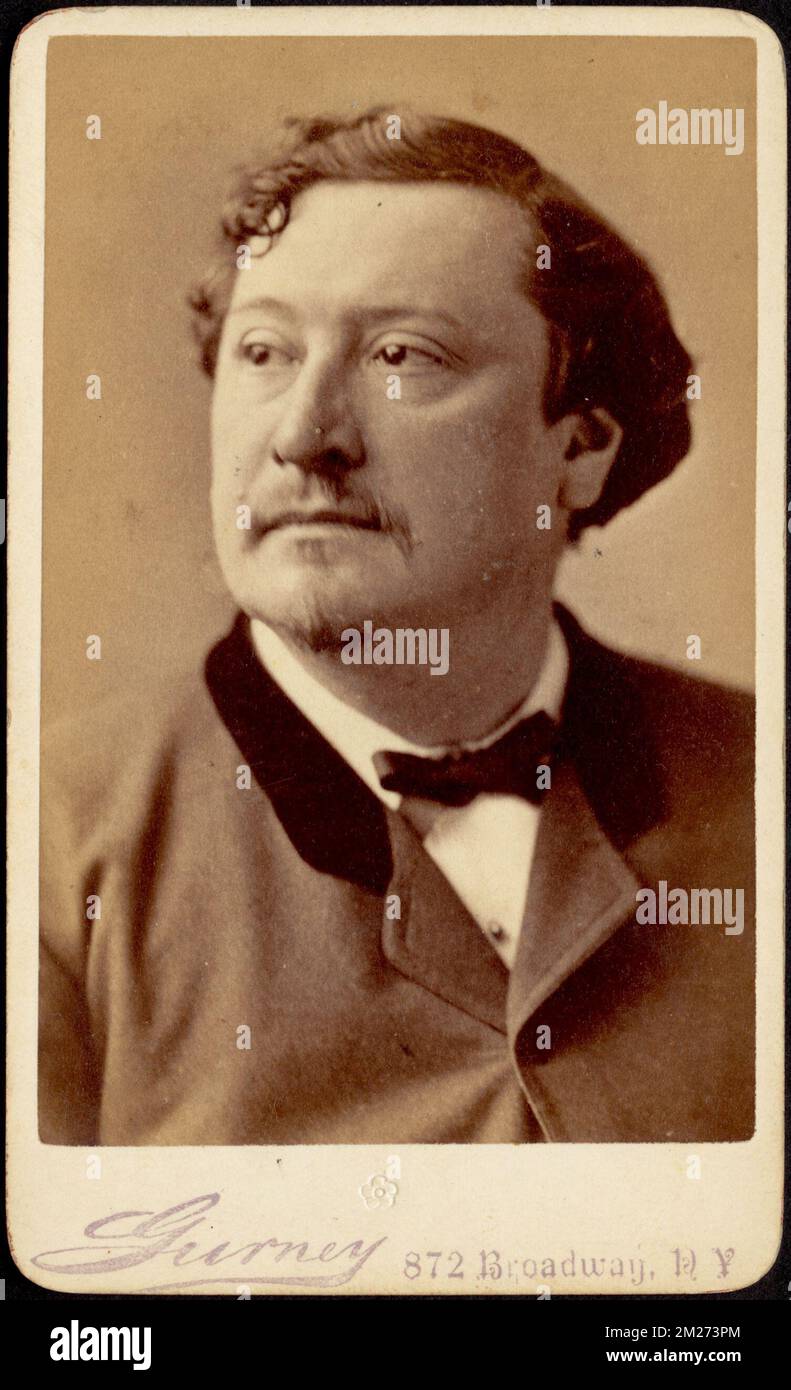 Charles Fechter , acteurs, Fechter, Charles, 1824-1879, Collection carte de visite Banque D'Images