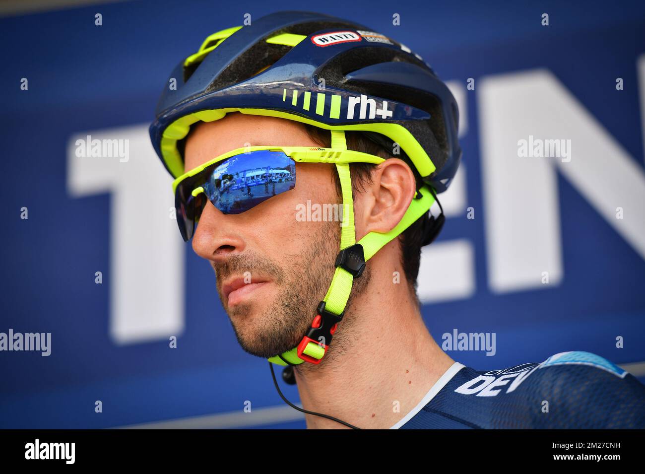 Belge Kenny Dehaes de Wanty-Groupe Gobert photographié au début de la cinquième étape de la course cycliste Baloise Belgium Tour, à 169,6 km de Tienen à Tongeren, dimanche 28 mai 2017. BELGA PHOTO DAVID STOCKMAN Banque D'Images