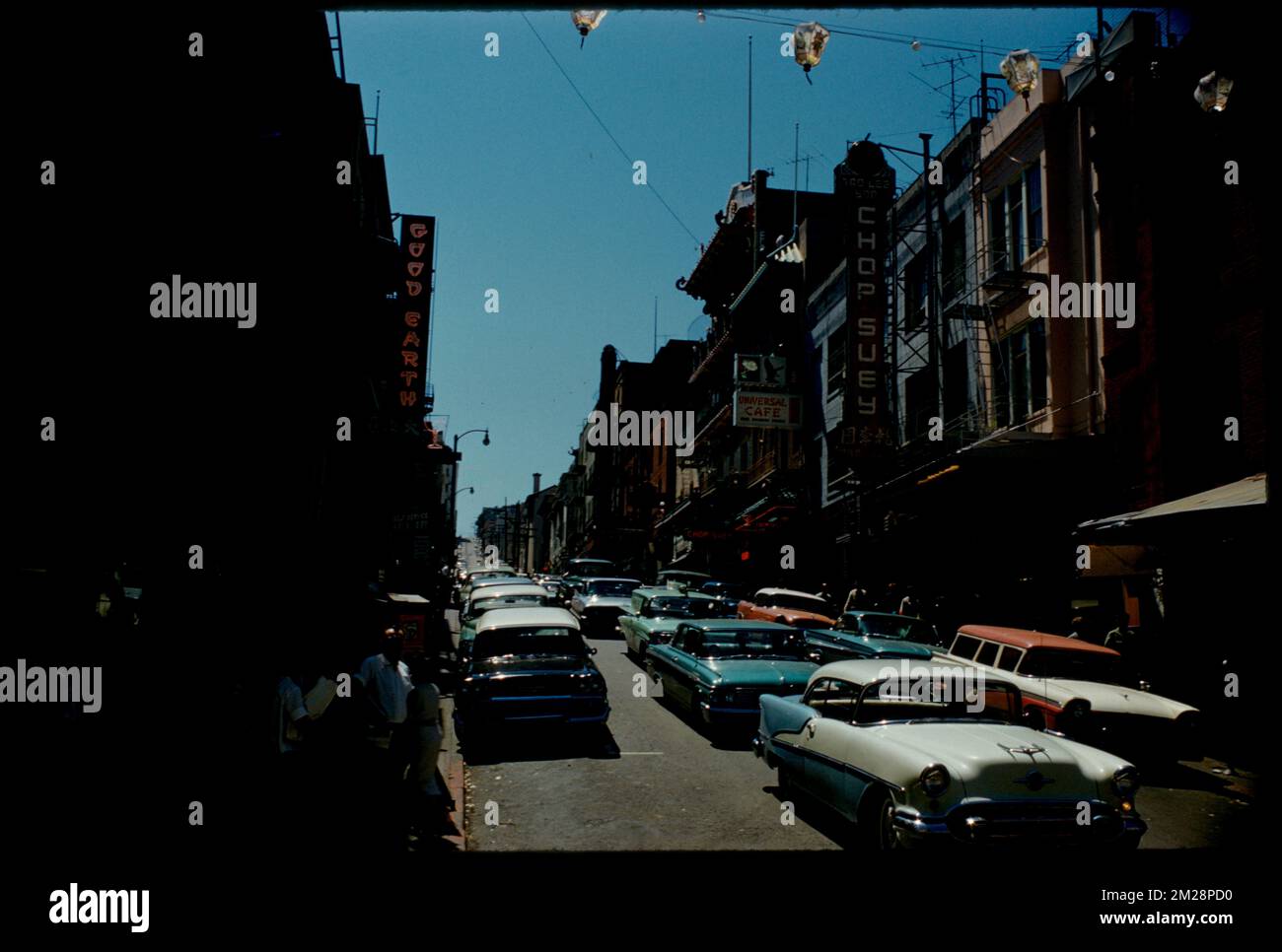 Chinatown, San Francisco , Villes et villes, rues, quartiers. Collection Edmund L. Mitchell Banque D'Images