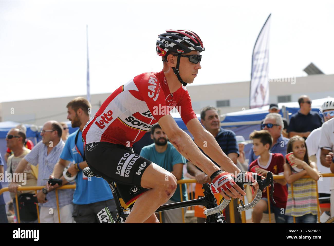 Bart belge de Clercq de Lotto Soudal photographié à la septième étape l'édition 72nd de la course cycliste 'Vuelta a Espana' de l'Espagne, 207 de Lliria à Cuenca, vendredi 25 août 2017. BELGA PHOTO YUZURU SUNADA Banque D'Images