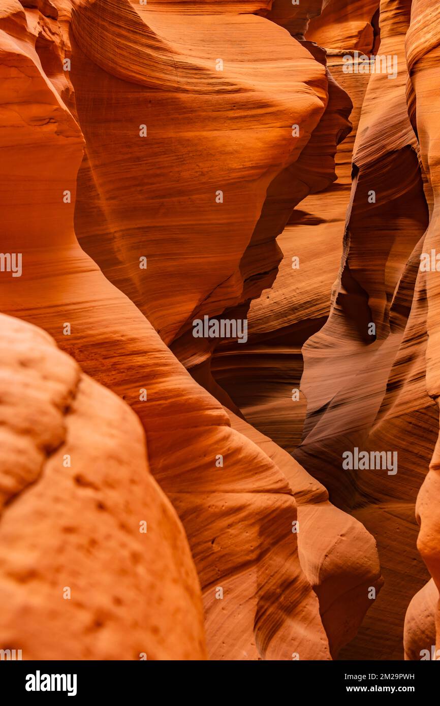 Antilope Canyon X formations abstraites de grès Banque D'Images