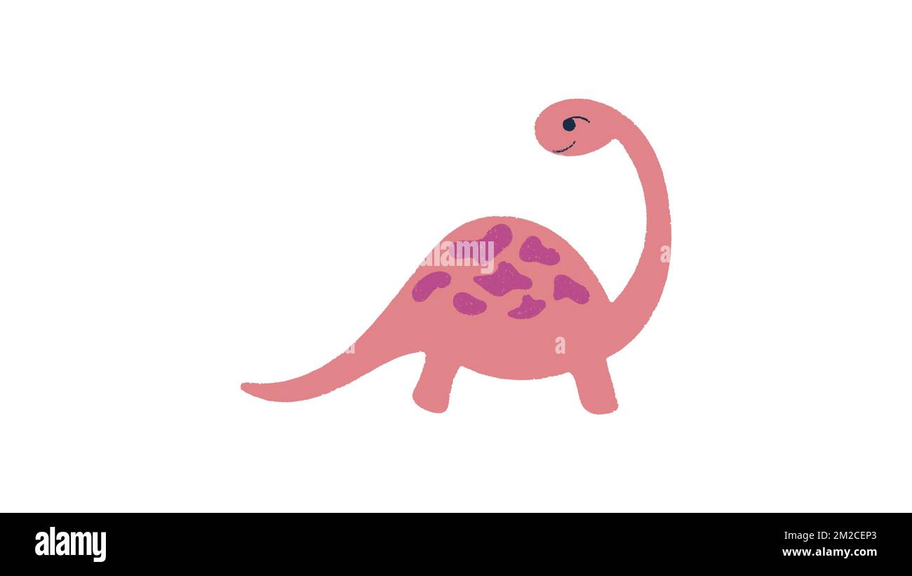 Illustration d'un dinosaure mignon. Animal jurassique Banque D'Images