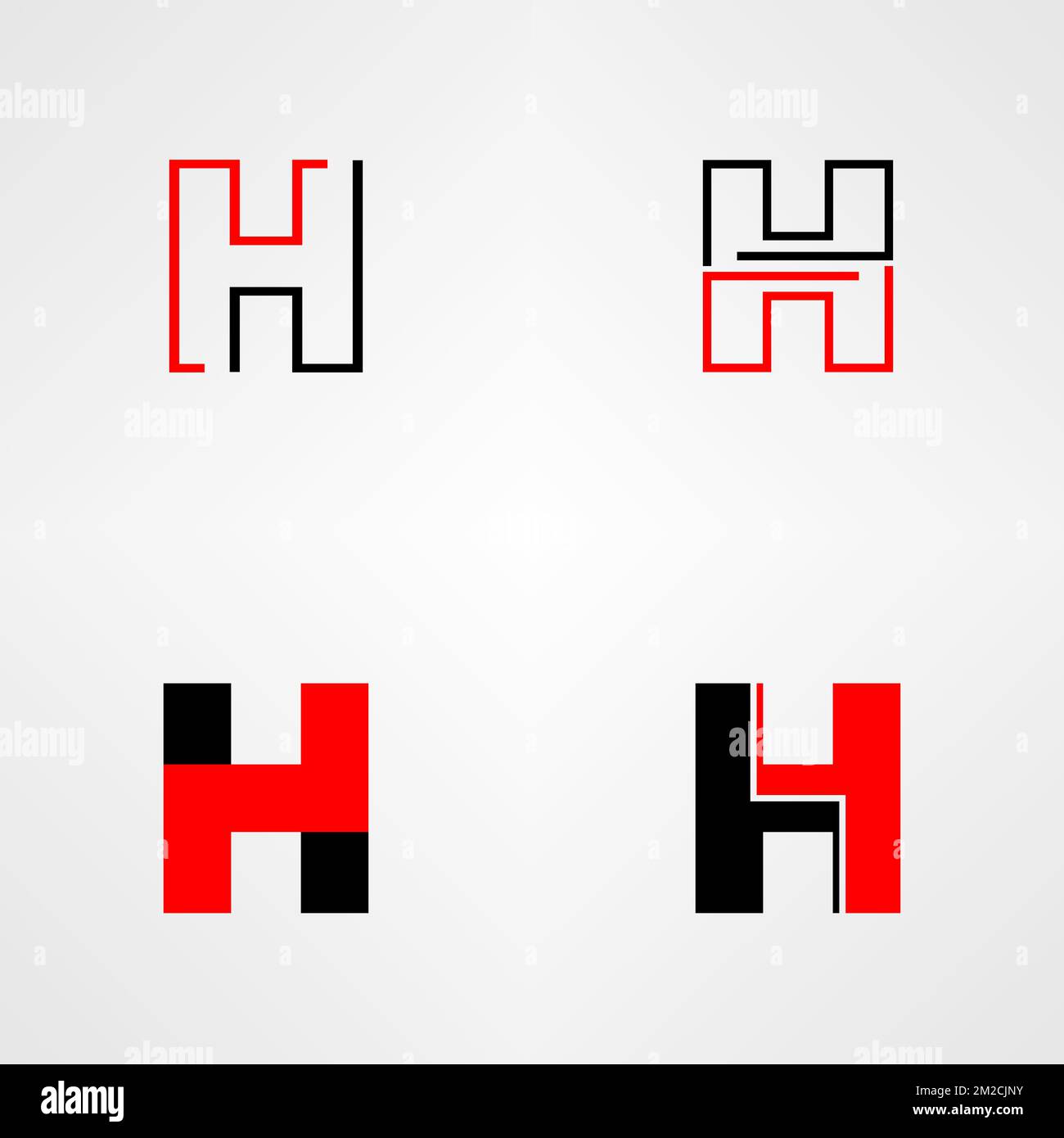 Lettre ou mot H police image graphique icône logo design abstrait concept vecteur stock. Peut être utilisé comme symbole associé à l'initiale ou au monogramme Illustration de Vecteur