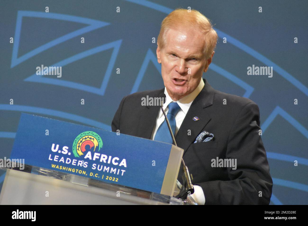 WASHINGTON, D.C., ÉTATS-UNIS. 13th décembre 2022. (NOUVEAU) Sommet des dirigeants États-Unis-Afrique 2022. 13 décembre 2022, Washington DC, Etats-Unis: Le Nigeria et le Rwanda deviennent les premières nations à signer les accords d'Artémis le premier jour des Etats-Unis - Forum spatial africain à Washington, DC Bill Nelson, administrateur de la NASA, et d'autres dignitaires, prononceront leurs observations avant la signature. Crédit : Kyle Mazza/Thenews2 (image de crédit : © Kyle Mazza/TheNEWS2 via ZUMA Press Wire) Banque D'Images