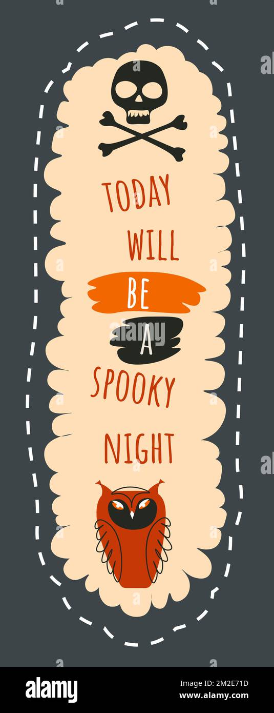 Nuit effrayante pour Halloween, fête pour les fêtes Illustration de Vecteur