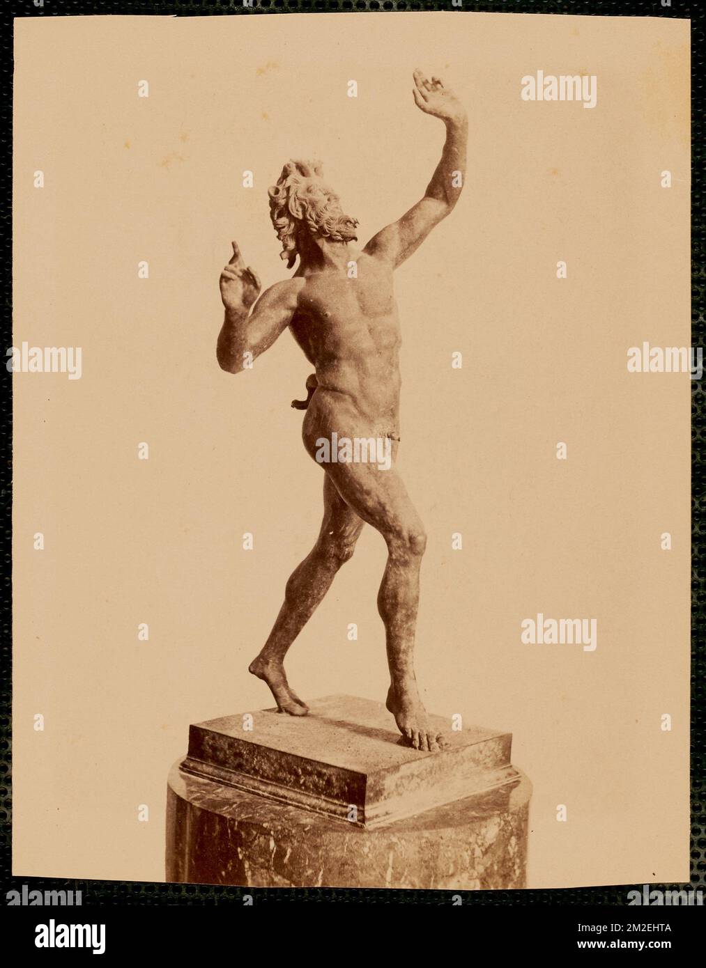 Le faun dansant , Antiquités, Sculpture, êtres surnaturels, mythologie romaine de Fauns. Collection Nicholas Catsimpolas Banque D'Images