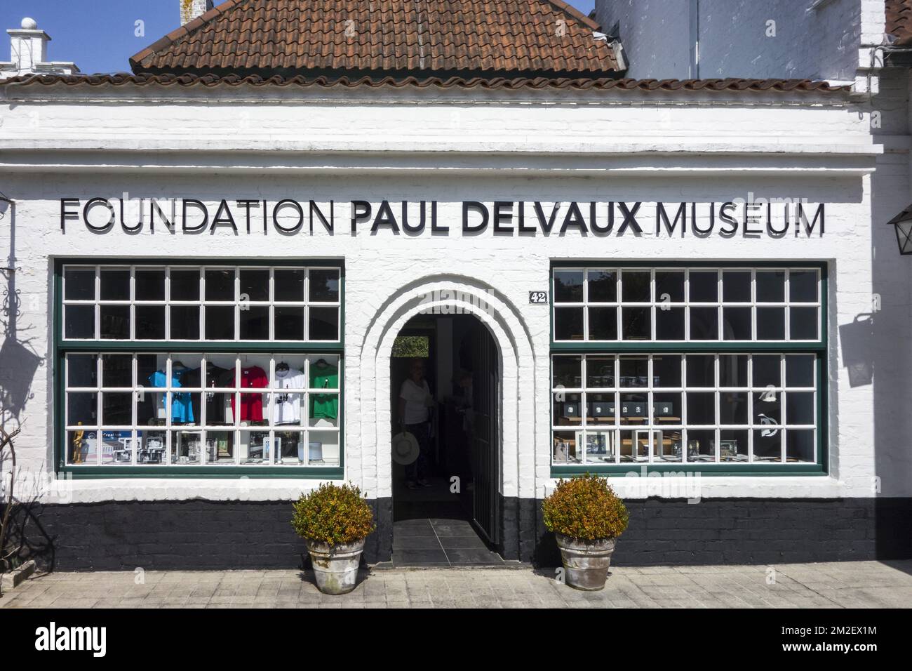 Musée Paul Delvaux / Het Vlierhof à Sint-Idesbald / Koksijde / Coxyde, Flandre Occidentale, Belgique | Musée Paul Delvaux à Saint-Idesbald / Coxyde, Belgique 19/04/2018 Banque D'Images