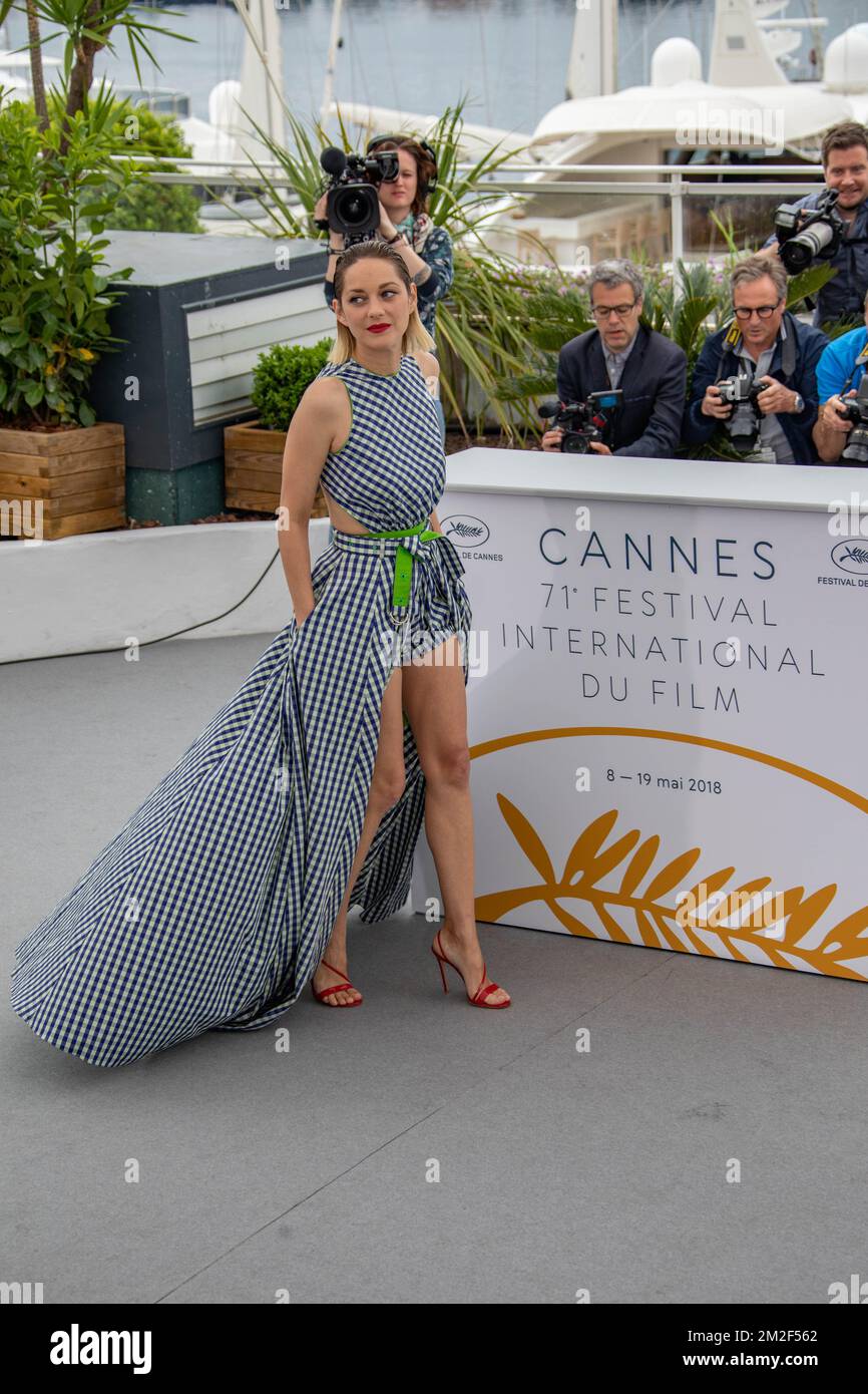 Photo du film "Gueule d'Ange", avec l'actrice Marion Cottilard, lors du 71 ème Festival de Cannes, au Palais des Festival de Cannes. | Photocall du film « Gueule d'Ange », avec l'actrice Marion Cottilard, durant le 71 eme Festival de Cannes, au palais des Festival à Cannes. 12/05/2018 Banque D'Images