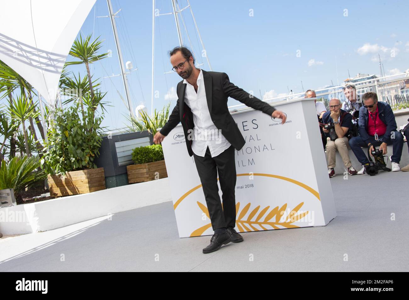 Cédric HERROU assiste au Photocall 'libre' lors du Festival annuel de Cannes 71st au Palais des Festivals | Cédric HERROU assiste au Photocall de 'libre' lors du 71e Festival de Cannes au Palais des Festivals. 18/05/2018 Banque D'Images