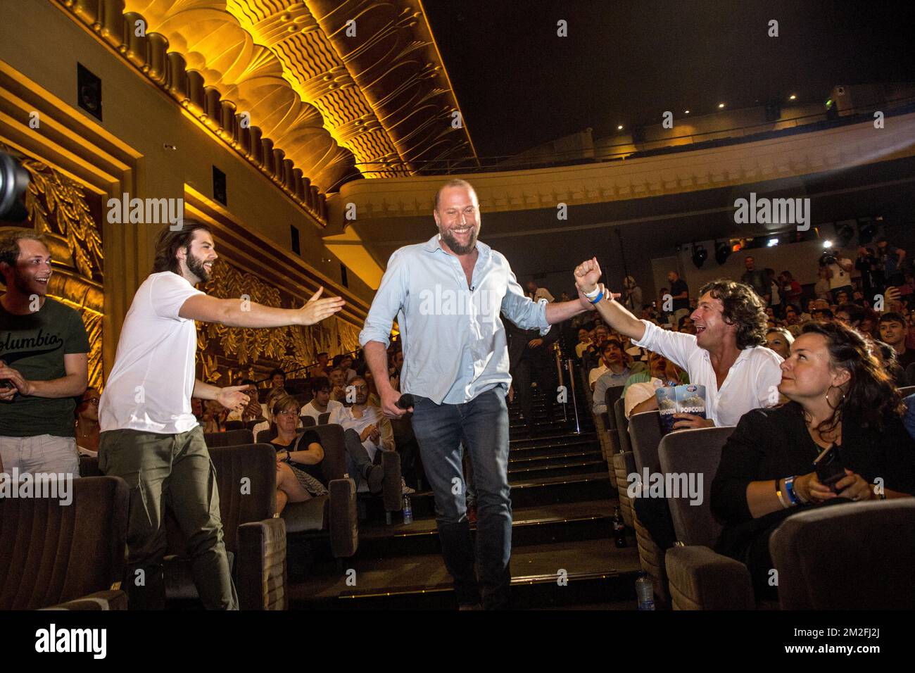 François Damiens photographié lors de la première du film « mon Ket », le premier film réalisé par François Damiens, au complexe cinématographique UGC à Bruxelles, le samedi 26 mai 2018. BELGA PHOTO HATIM KAGHAT Banque D'Images