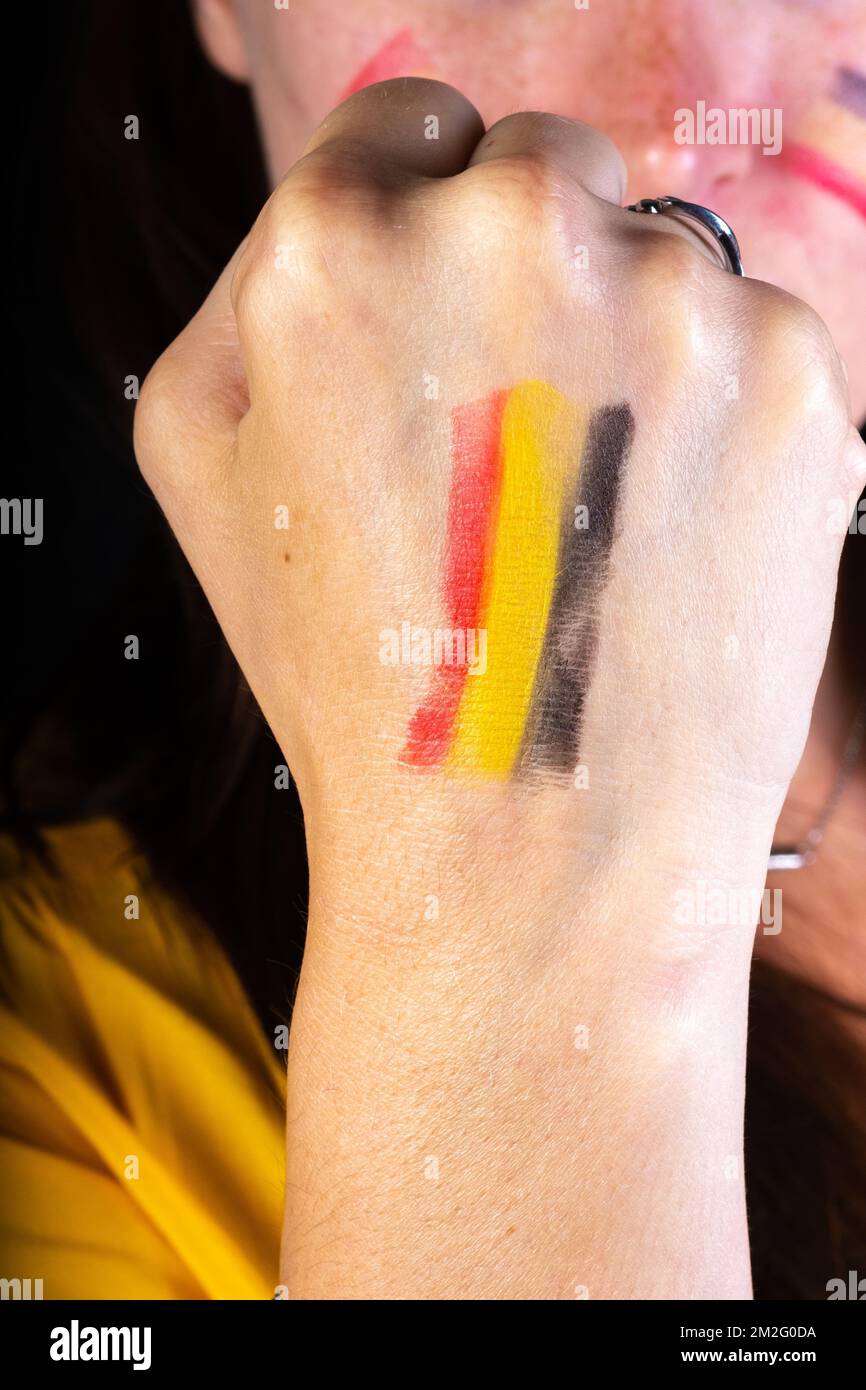 Supporter belge. | courroie de soutien. 05/05/2016 Banque D'Images