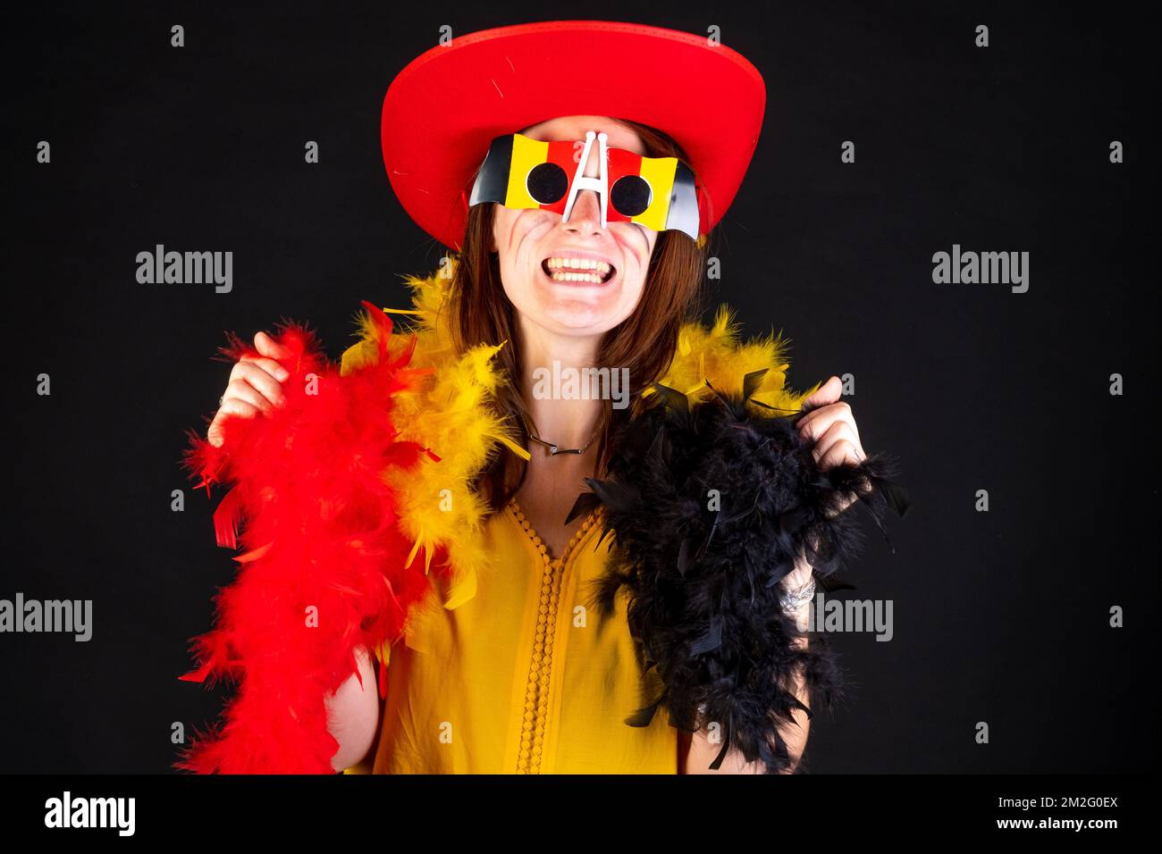 Supporter belge. | courroie de soutien. 05/05/2016 Banque D'Images