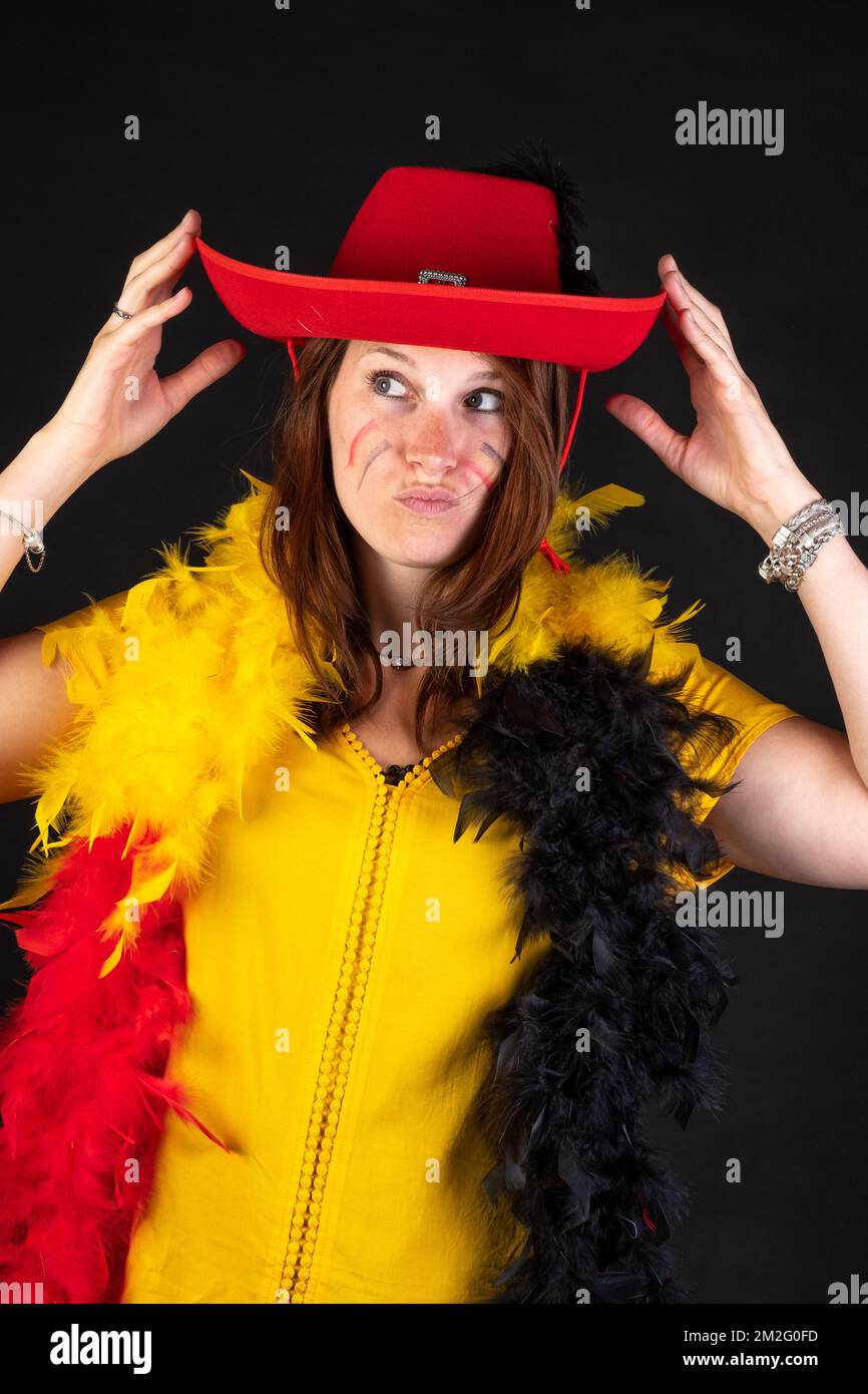Supporter belge. | courroie de soutien. 05/05/2016 Banque D'Images