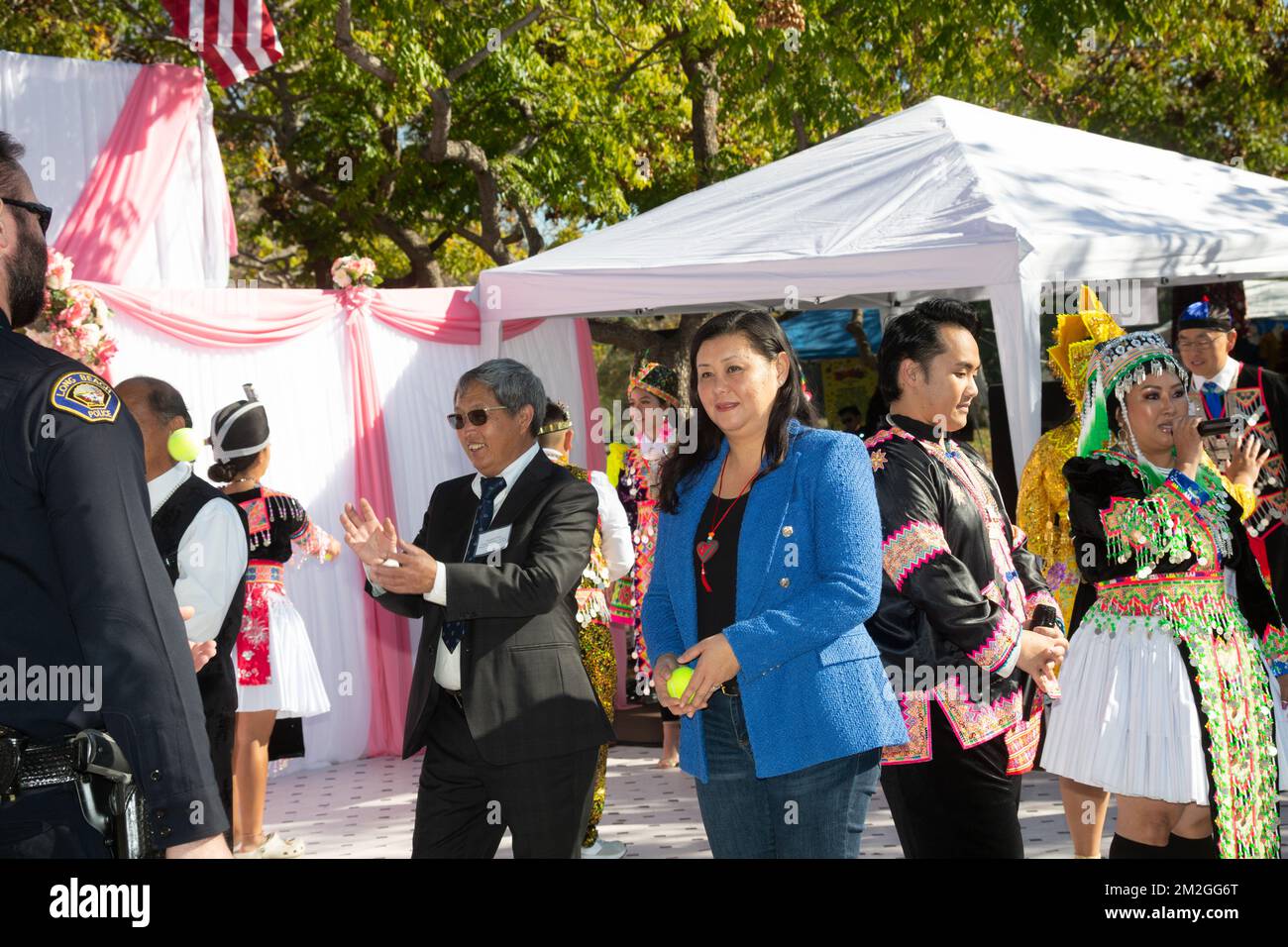 Hmong New Year Celebration au parc El Dorado à long Beach, CA Banque D'Images